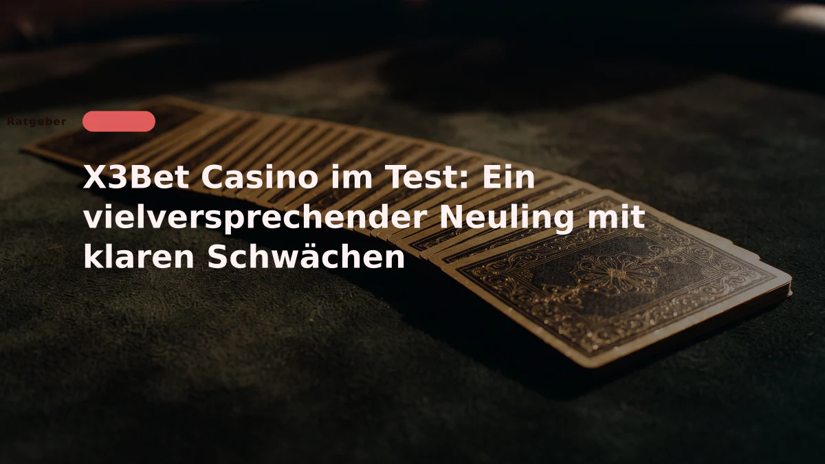 X3Bet Casino im Test: Ein vielversprechender Neuling mit klaren Schwächen