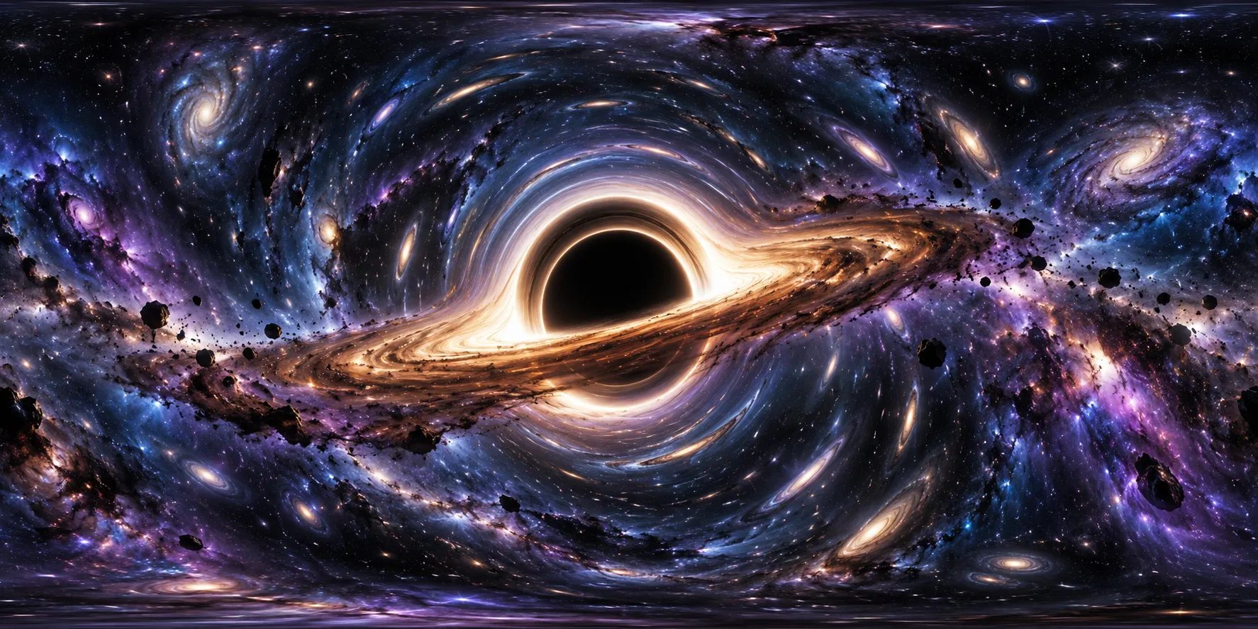 The Mysterious Black Hole Hidden Area — 360 degree equirectangular panorama