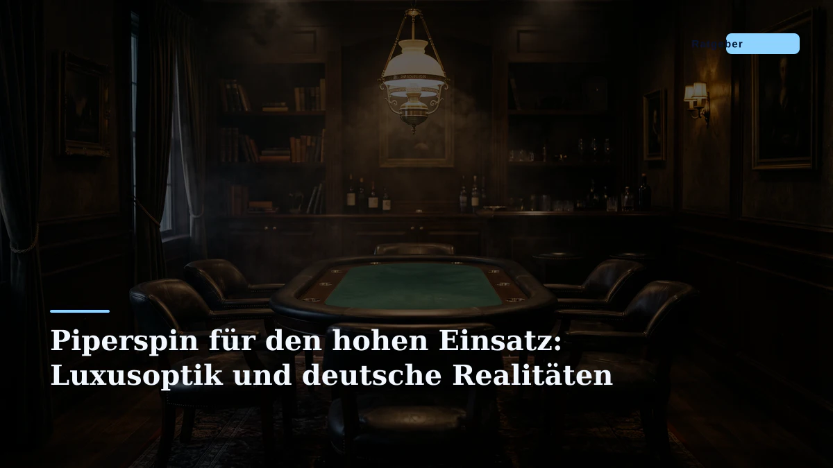 Piperspin für den hohen Einsatz: Luxusoptik und deutsche Realitäten