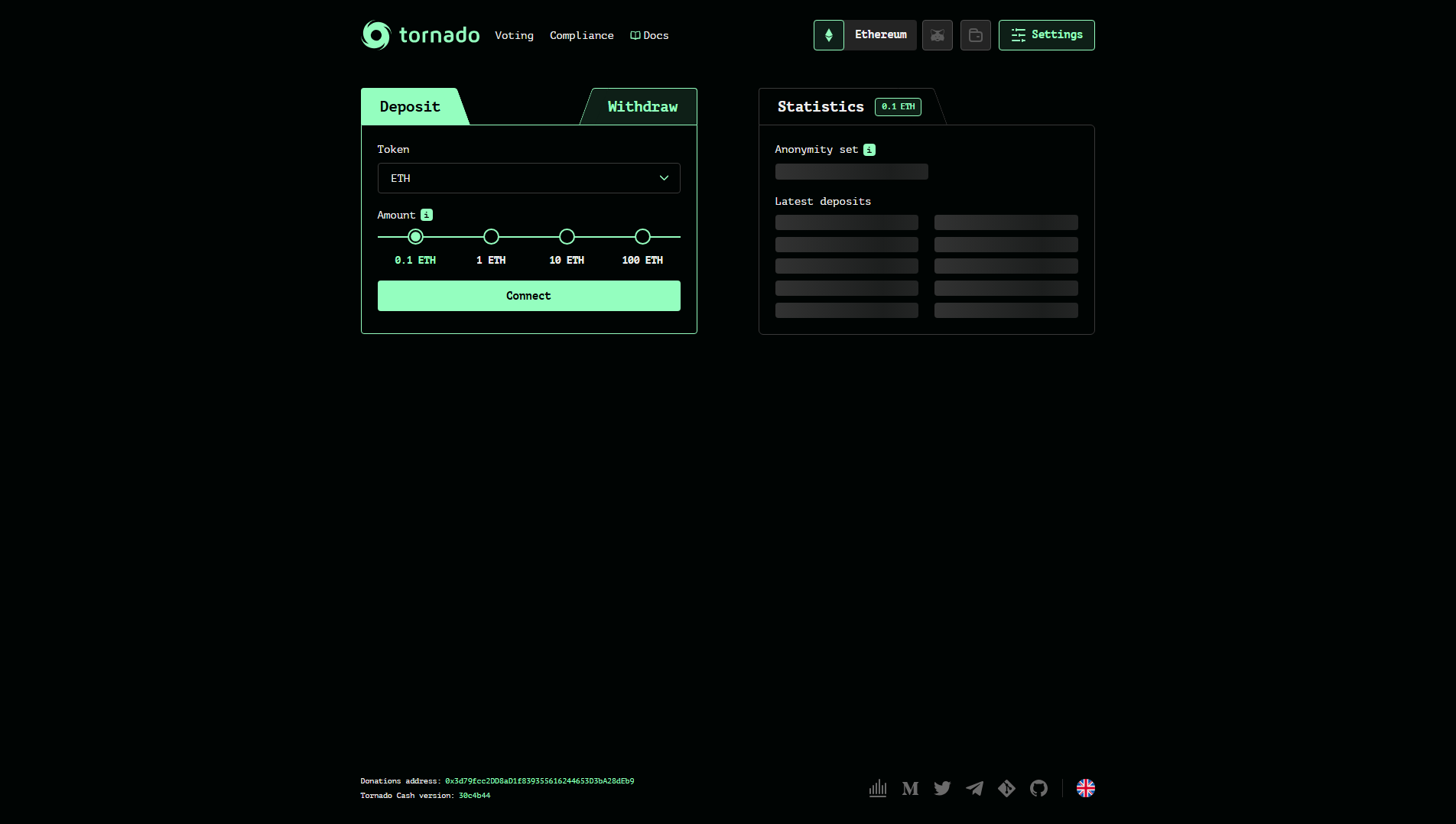 Stored capture of tornadocoin.us
