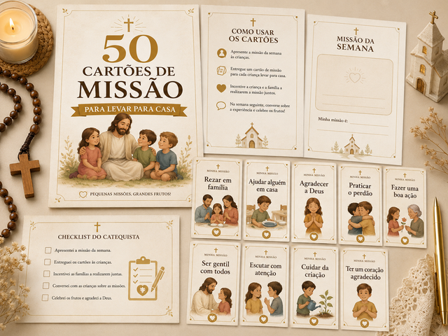 50 Tarjetas de Misiones para Llevar a Casa