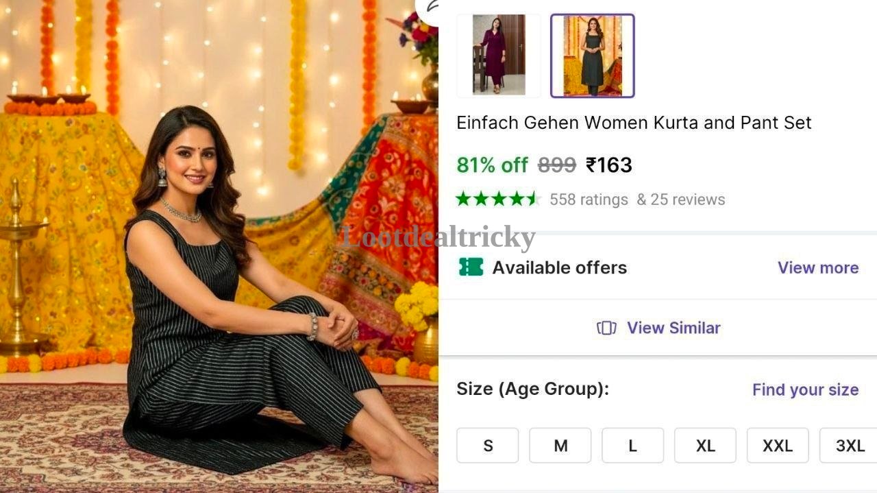 Women Kurta Pant – Just ₹163 | Huge Savings Offer