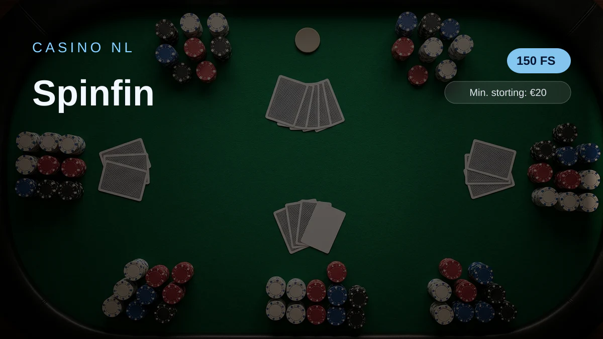 Spinfin casino — welkomstbonus 100% match bonus tot €2.000 + 150 FS, betalingen: Visa, Mastercard, Skrill, Neteller, Paysafecard