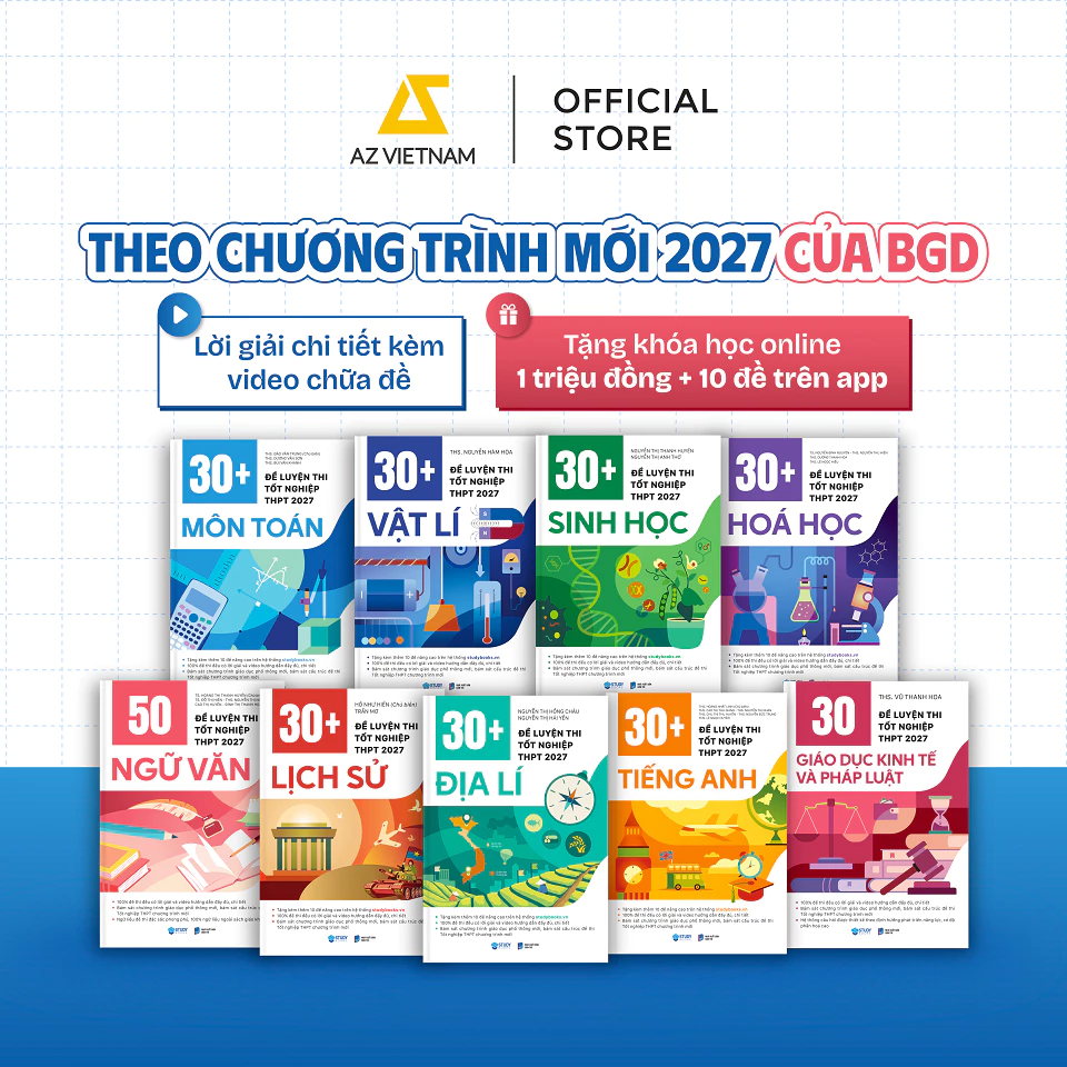 Sách Bộ Đề Ôn Thi Tốt Nghiệp THPT 2027