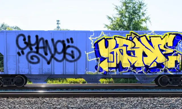 Graffiti artwork by Aloe