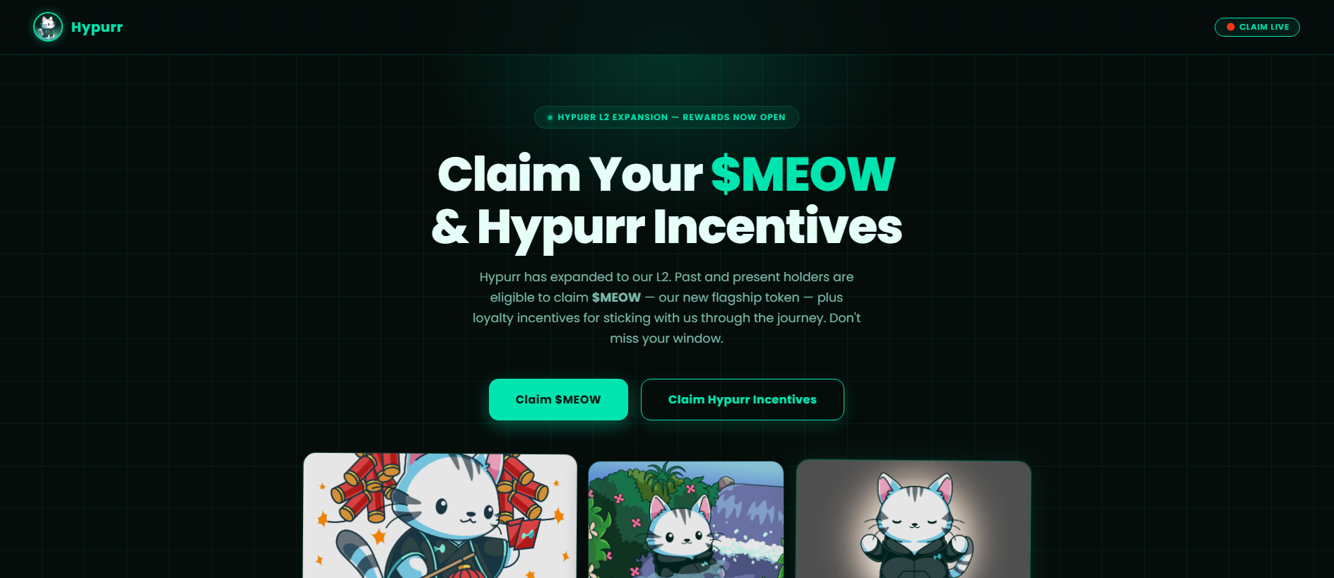 Screenshot of purrtoken.live