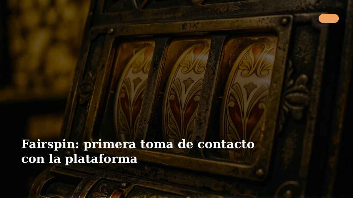 Fairspin: primera toma de contacto con la plataforma