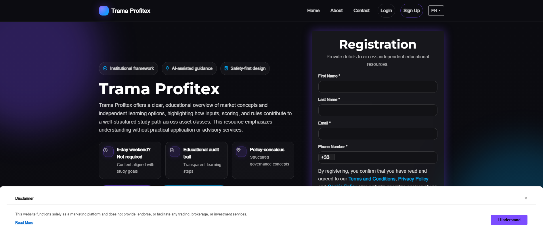 Stored capture of trama-profitex-software.com
