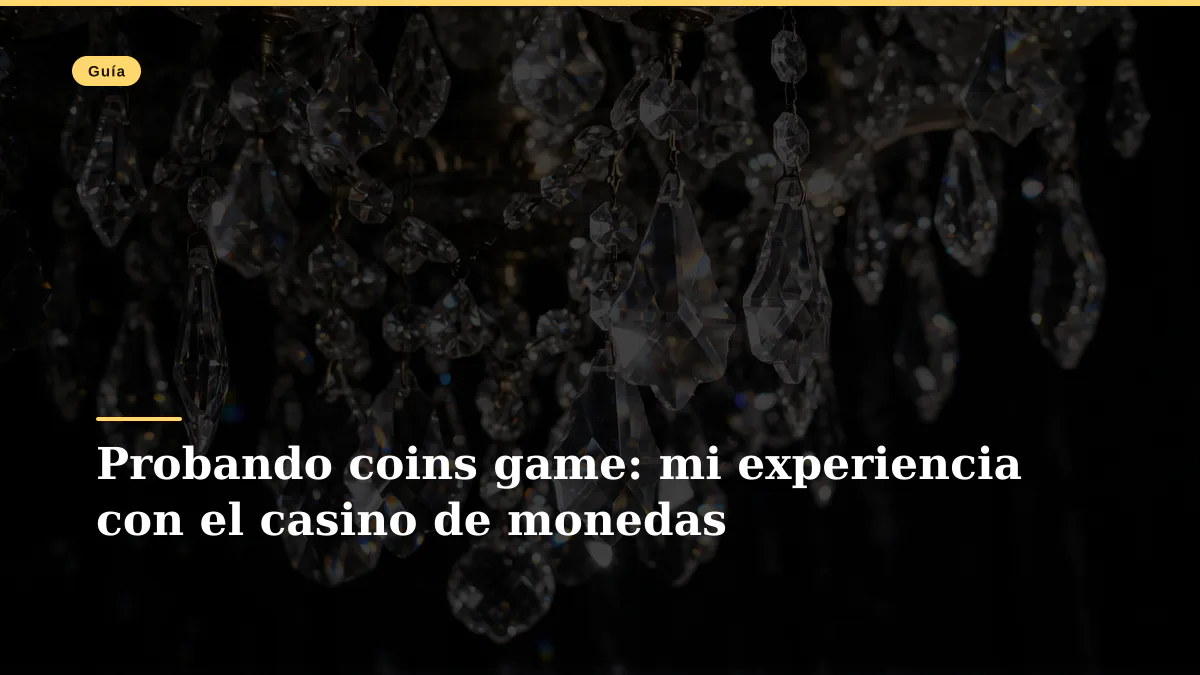 Probando coins game: mi experiencia con el casino de monedas