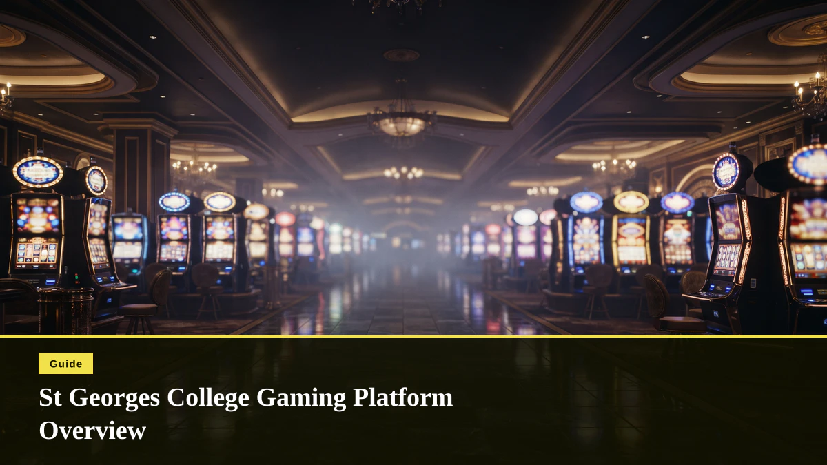 St Georges College Gaming Platform Overview