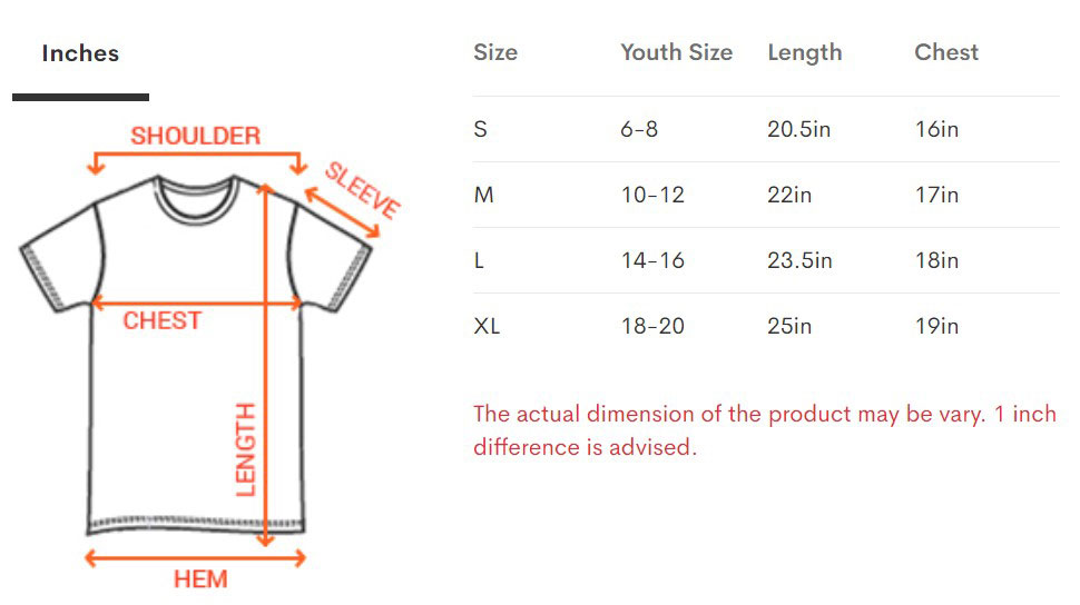 Kid Size Chart