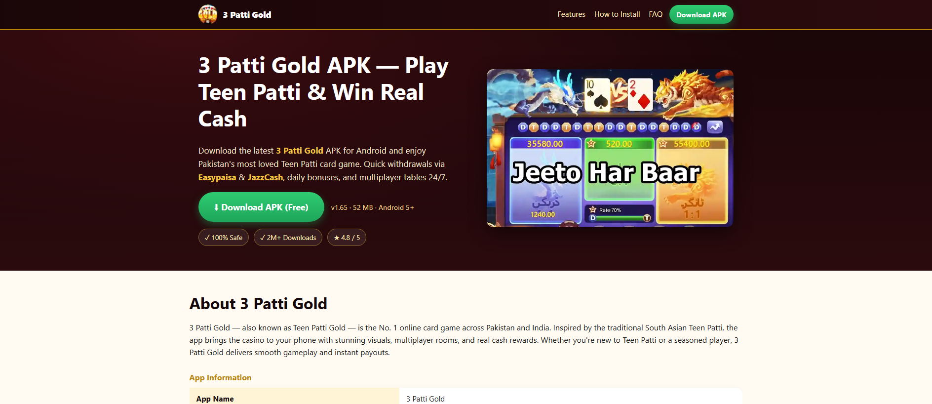 Stored capture of 3pattigold.games