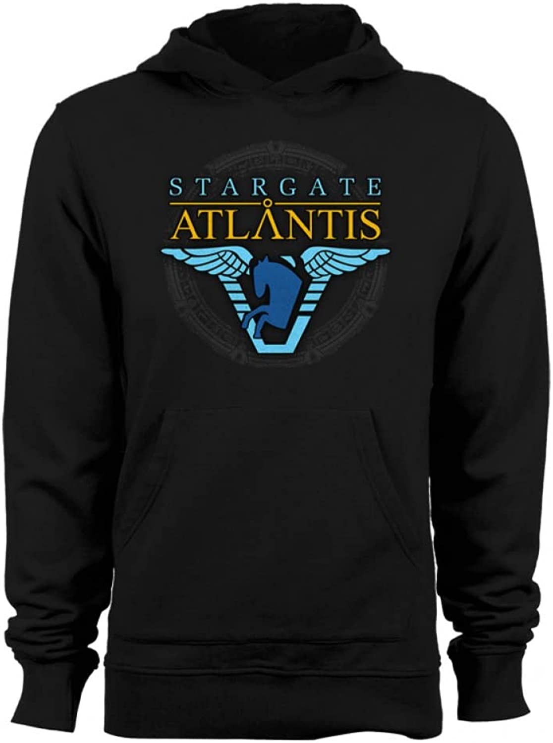 Stargate Atlantis Patch Movie Series Pegasus Badge Unisex Hooded Sweatshirt