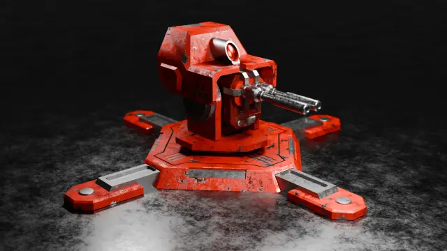 karya mecha turret hard surface.webp