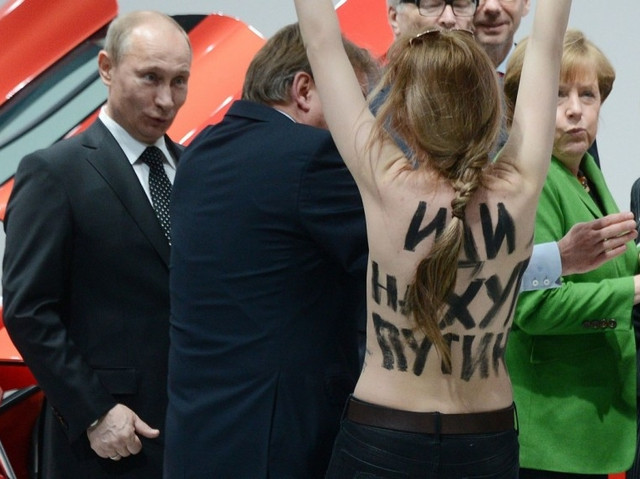Putin protestor