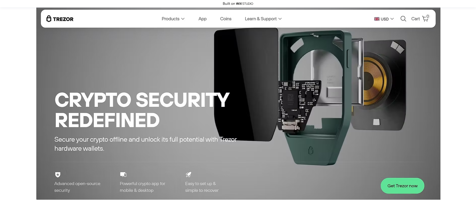 Forensic screenshot of homepages-appssuite.wixstudio.com showing the phishing page layout