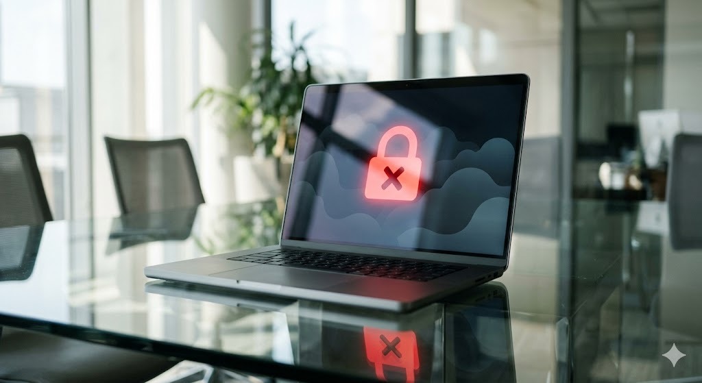 Shielded workspace showing memory only document decryption privacy