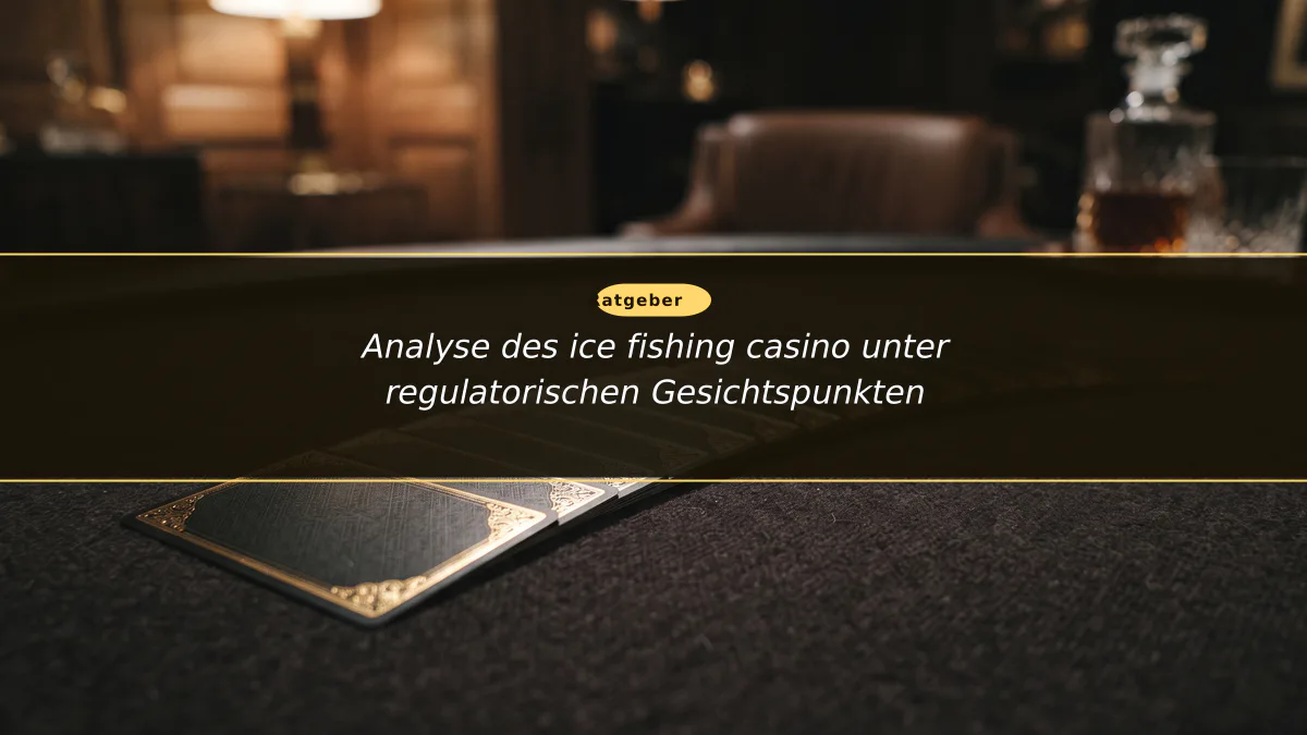 Analyse des ice fishing casino unter regulatorischen Gesichtspunkten