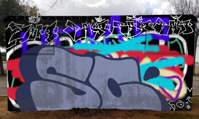 Graffiti artwork by 3OPK