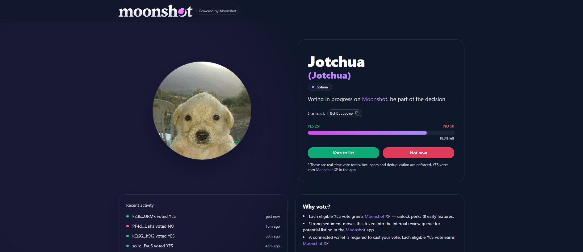 Screenshot of moonshots-lists.com