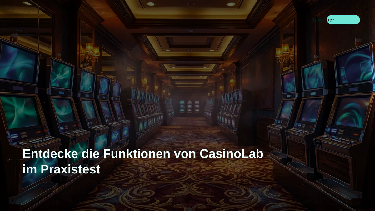 Entdecke die Funktionen von CasinoLab im Praxistest