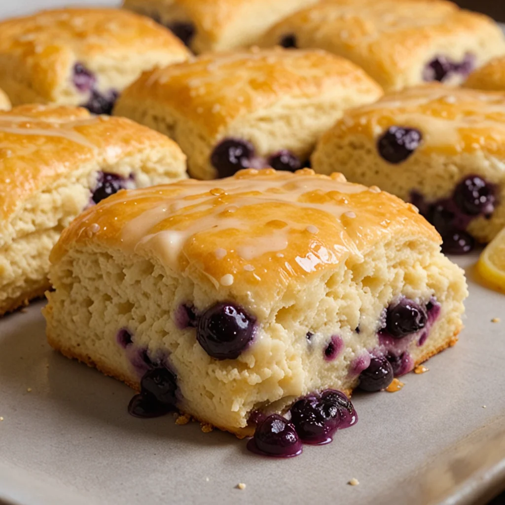 Lemon Blueberry Butter Swim Biscuits: Bake Delicious Treats!