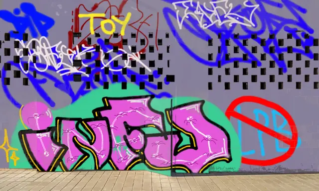 Graffiti artwork by infu
