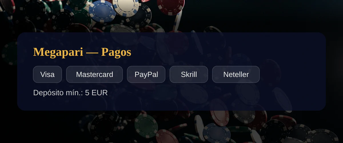 Megapari — Pagos: Visa, Mastercard, PayPal, Skrill, Neteller