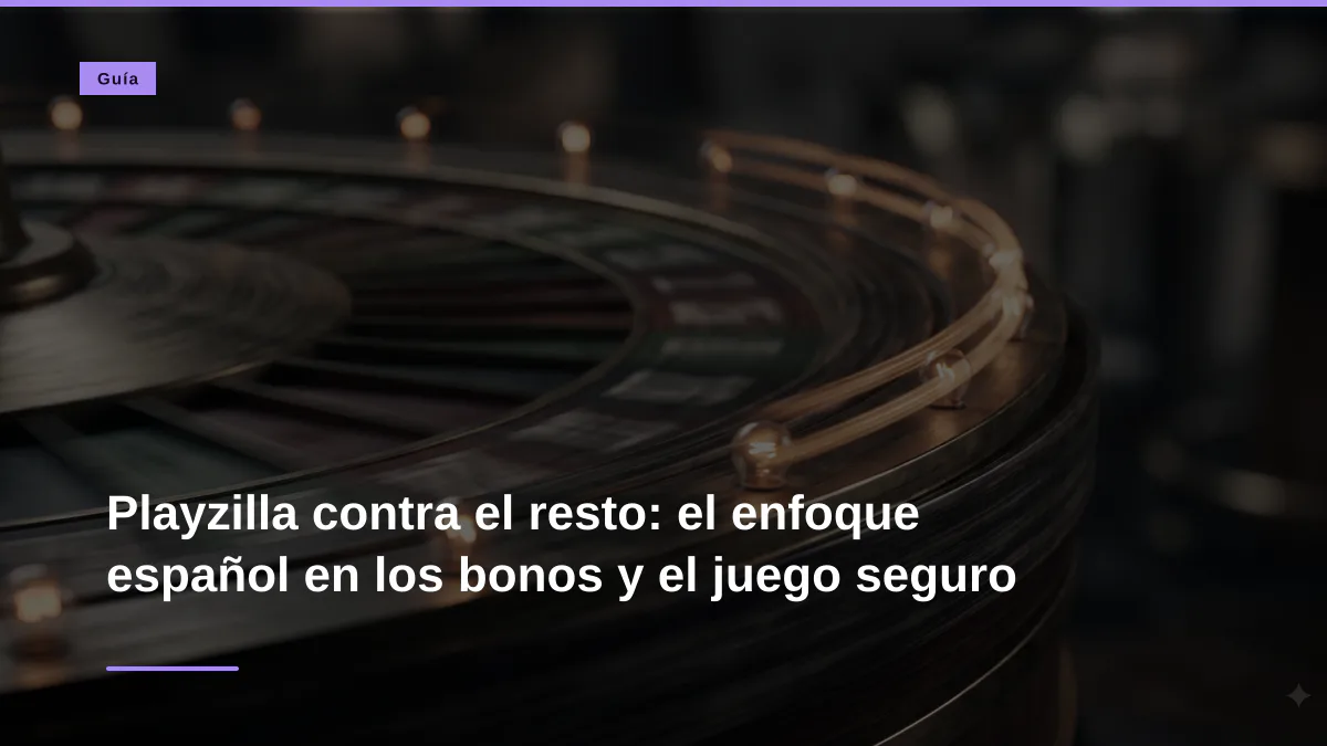 Playzilla contra el resto: el enfoque español en los bonos y el juego seguro