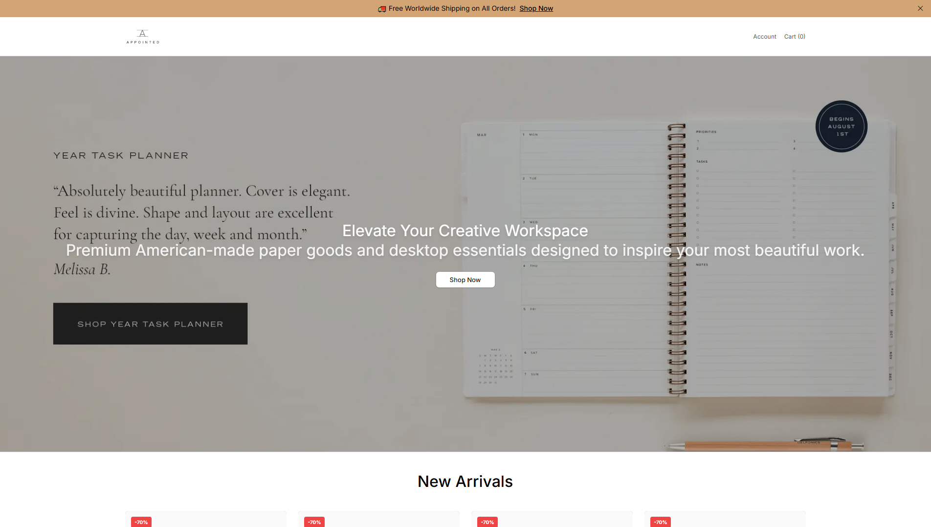 Stored capture of aptlyhome.shop