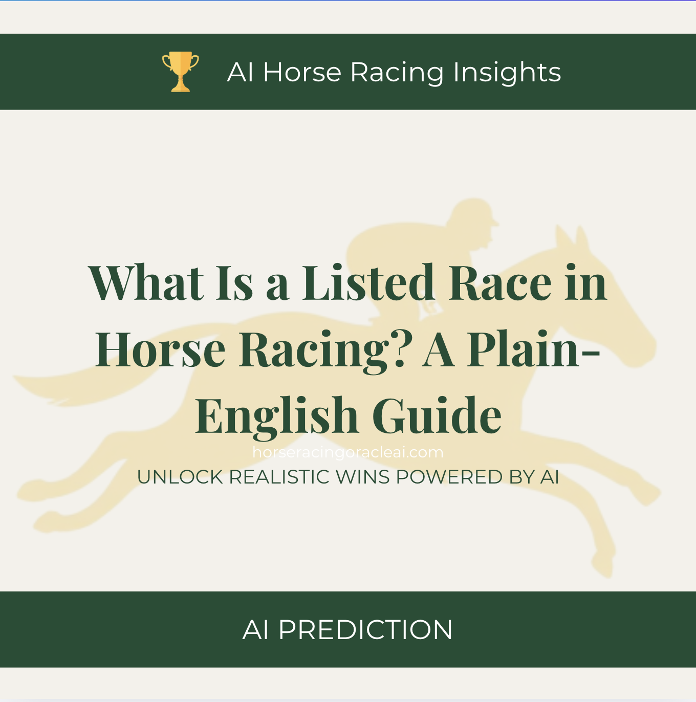 What Is a Listed Race in Horse Racing? A Plain-English Guide