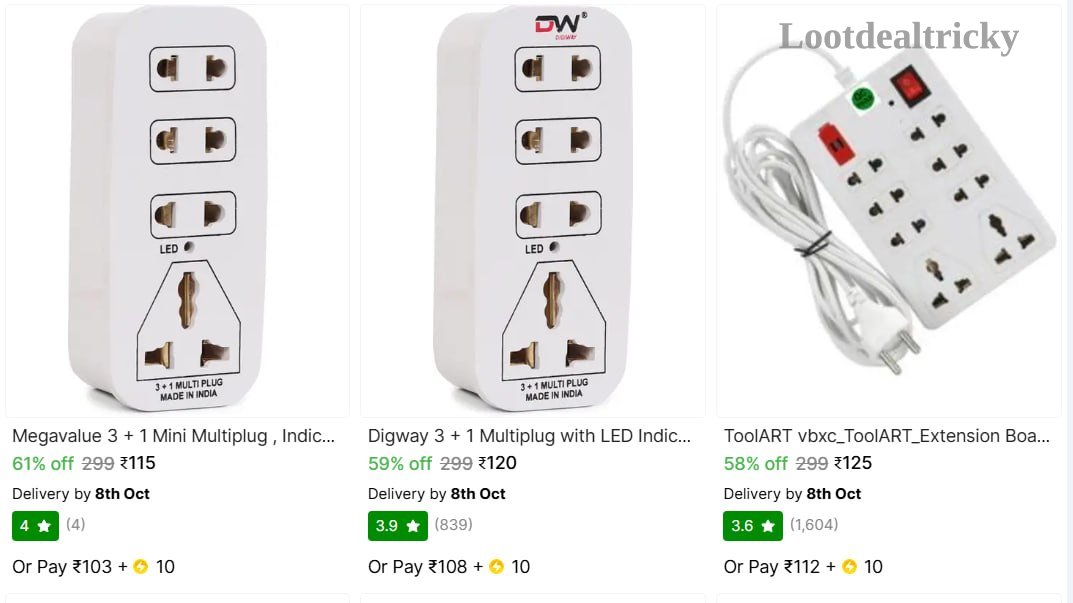   extension Cords From – Just ₹115 | Loot Lo