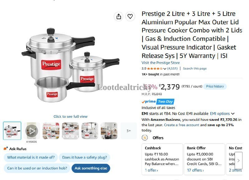 Prestige 2 Litre | Best Deal