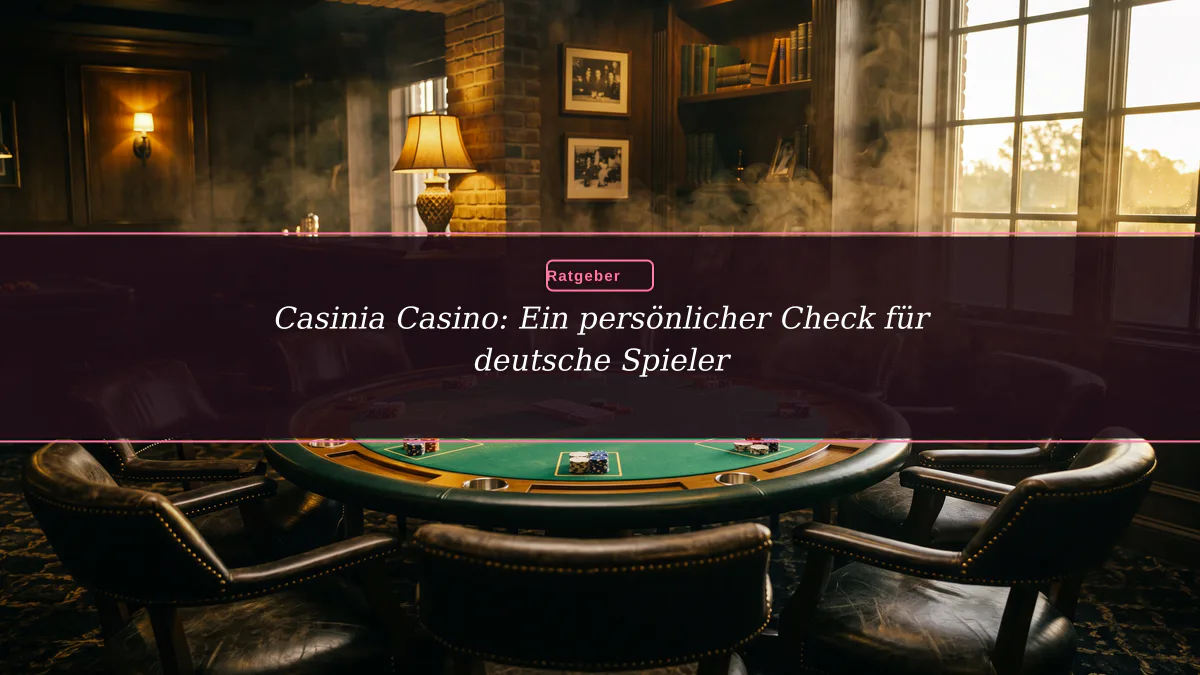 Casinia Casino: Ein persönlicher Check für deutsche Spieler
