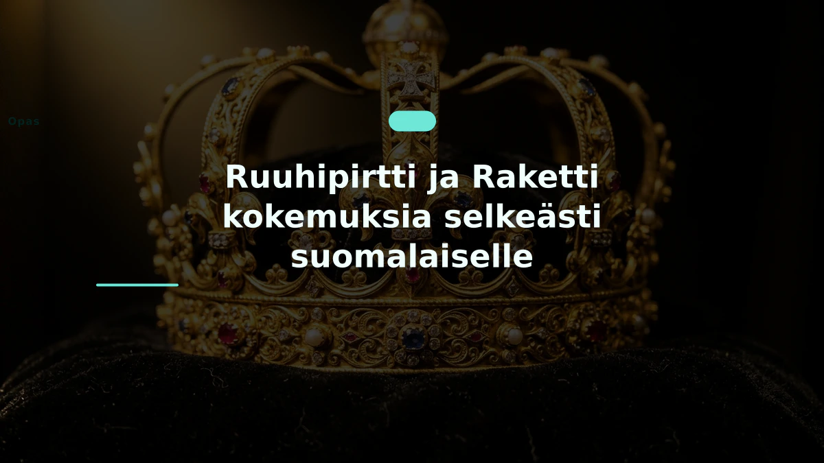 Ruuhipirtti ja Raketti kokemuksia selkeästi suomalaiselle