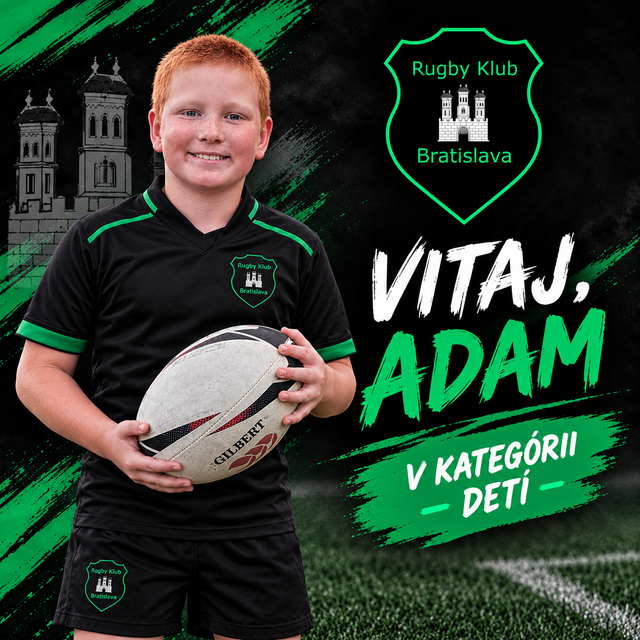 Welcome Adam to Rugby Klub Bratislava