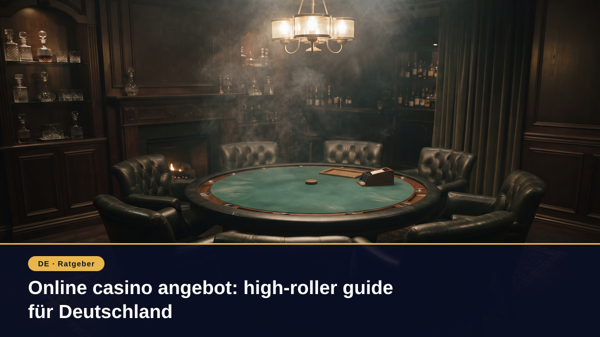 Online casino angebot: high‑roller guide für Deutschland