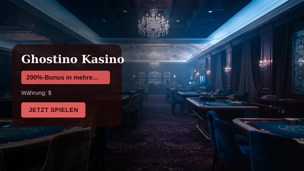 Ghostino Kasino Casino — Willkommensbonus 200%-Bonus in mehreren Schritten), kein dedizi + 50 FS, Zahlungen: Sofort, Apple Pay, Google Pay, Bitcoin, Ethereum Ghostino Kasino Casino — Willkommensbonus 200%-Bonus in mehreren Schritten), kein dedizi + 50 FS, Zahlungen: Sofort, Apple Pay, Google Pay, Bitcoin, Ethereum