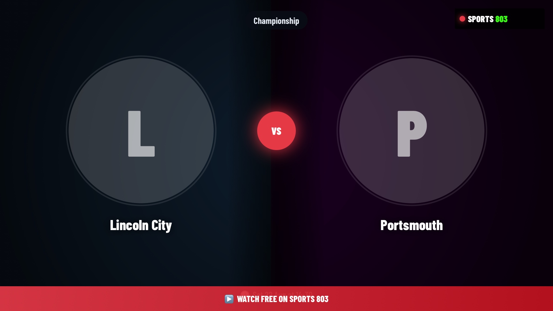 Lincoln City vs Portsmouth – Championship Live Stream | Sports 803