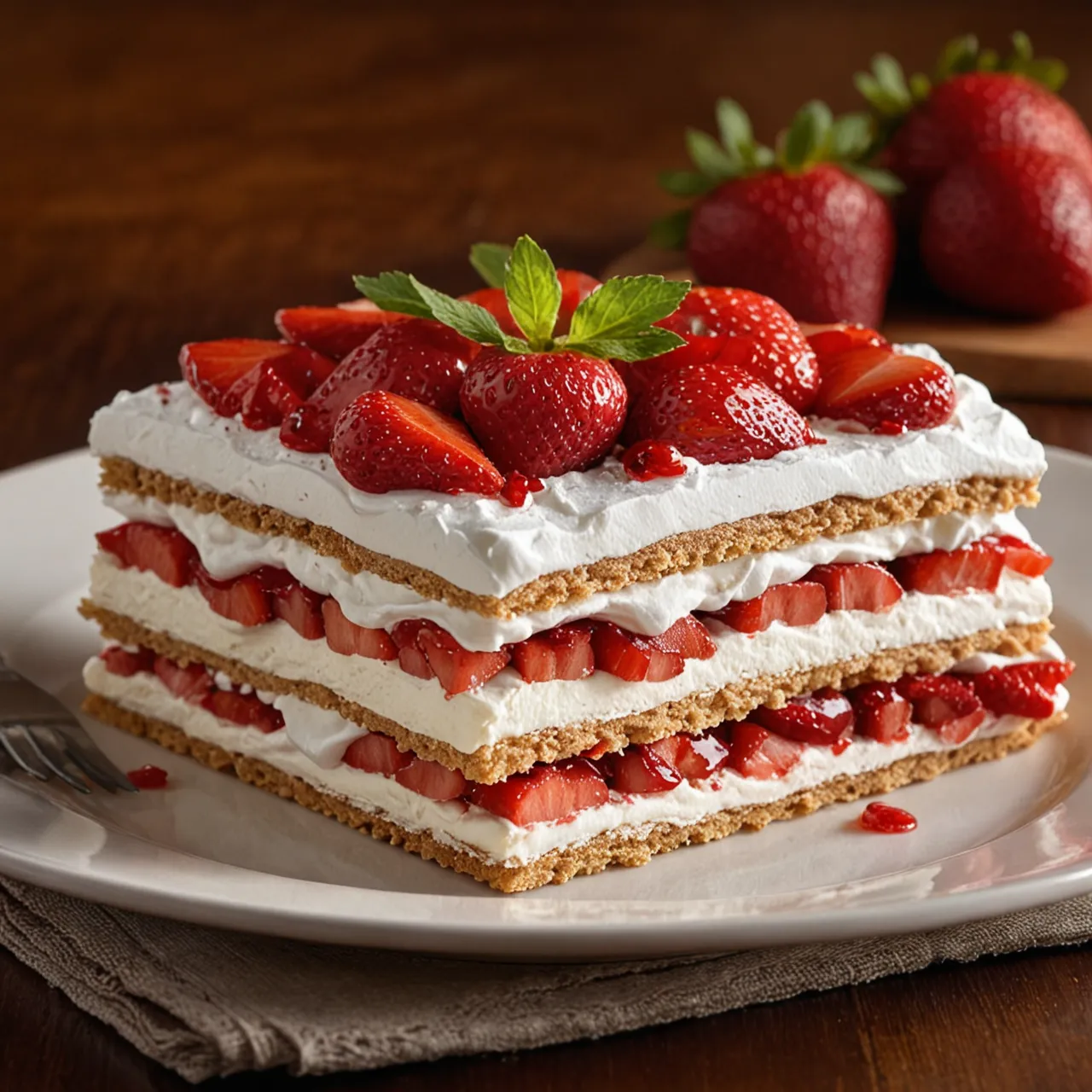Strawberry Icebox Cake: Easy 3-Step Dessert Recipe