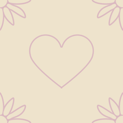 Heart Daisy Pattern