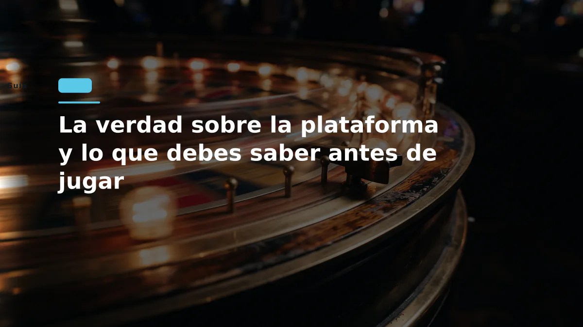 La verdad sobre la plataforma y lo que debes saber antes de jugar