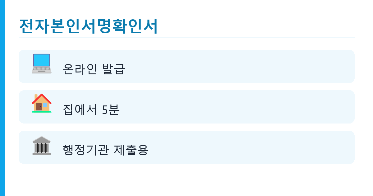 인감증명서 vs 본인서명사실확인서: 차이와 정부24 발급 방법(2026) 도식