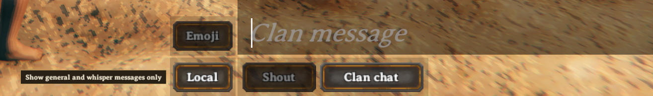 Chat view filter and sending channel