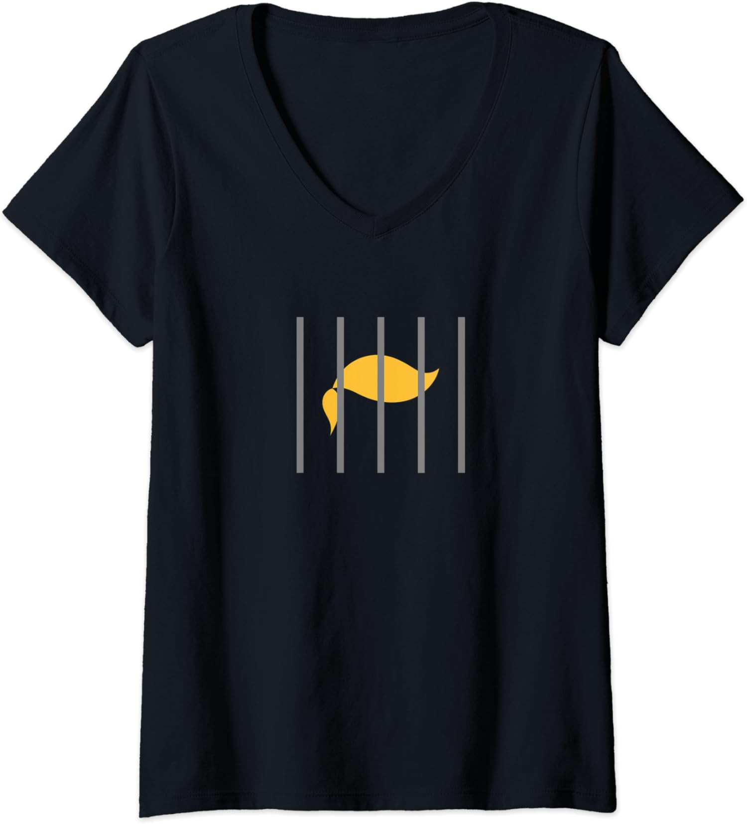Donald Trump Impeach Anti-Trump Behind Bars Ladies’ V-Neck Tshirt