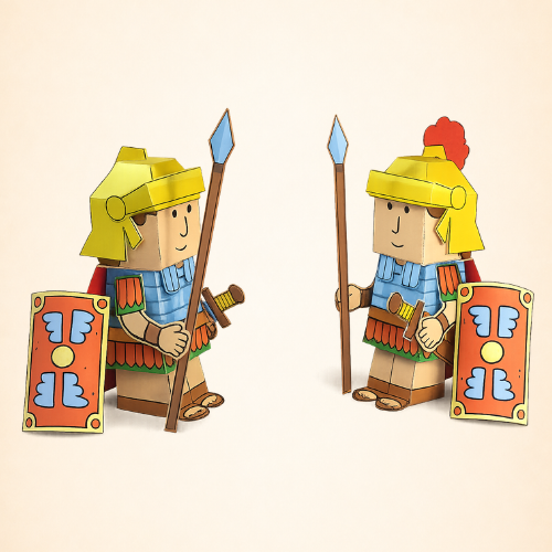 Brinquedo bíblico de papel para imprimir e montar — modelo 16