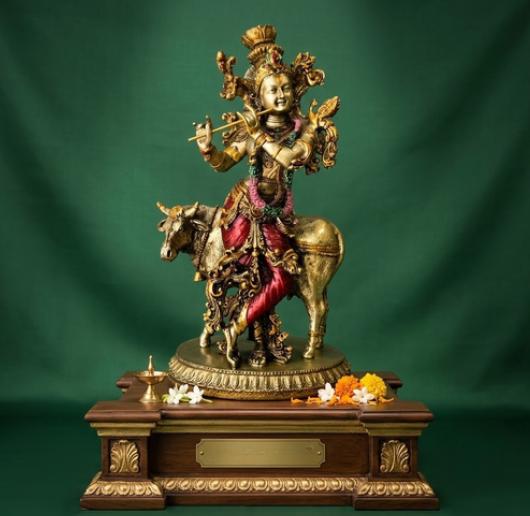 Krishna With Cow