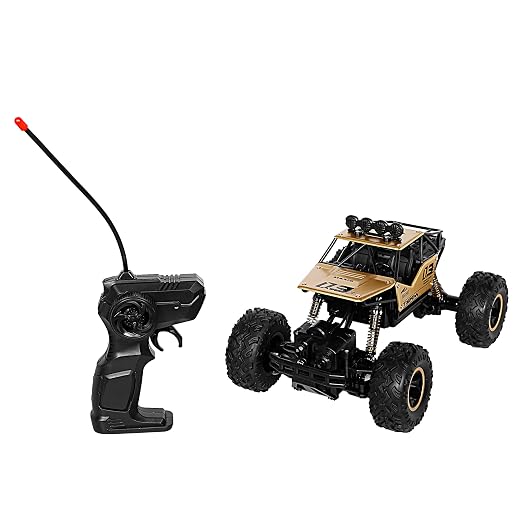 1:16 2.4G Remote Control Rock Crawler Alloy Gold 7Y+ | Alloy monster rock crawler, 2.4G remote control, 1:16 scale, gold finish, built for kids ages 7 years and up photo 2