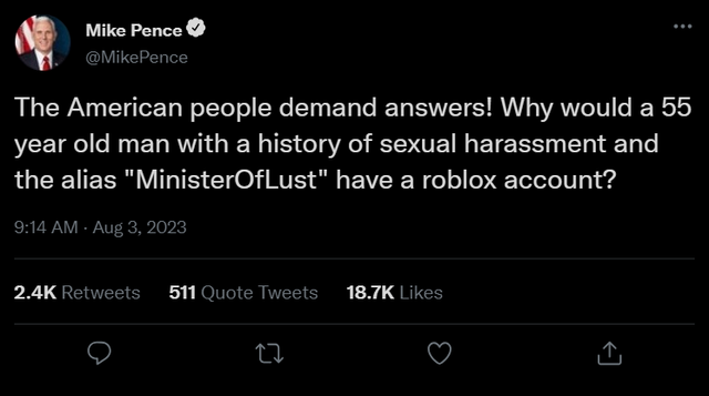 Pence-Tweet