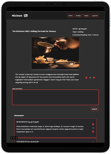 Auth screen displayed on a iPad Pro 11